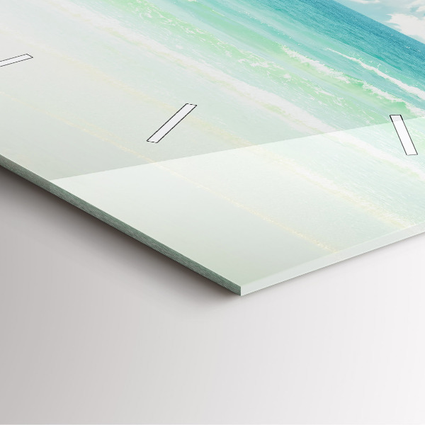 Kwadratowy zegar Krajobraz morze