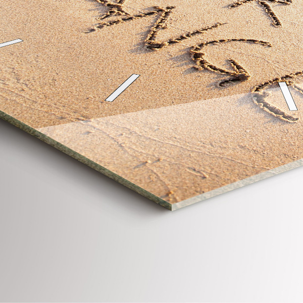 Kwadratowy zegar Cytat na plaży