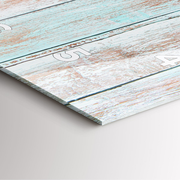 Kwadratowy zegar Pastelowe drewno