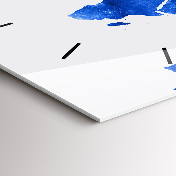 Kwadratowy zegar Mapa świata kosmiczna