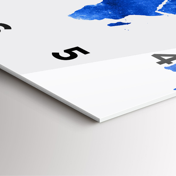 Kwadratowy zegar Mapa świata kosmiczna