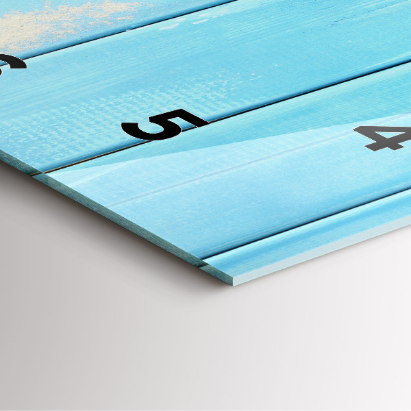 Kwadratowy zegar Akcesoria plażowe i deski