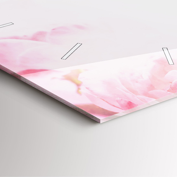 Kwadratowy zegar Kwitnące kwiaty