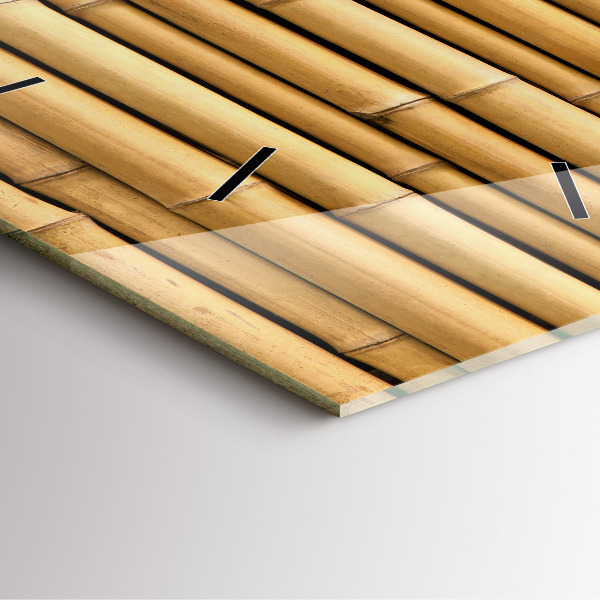 Kwadratowy zegar Bambusowe kije