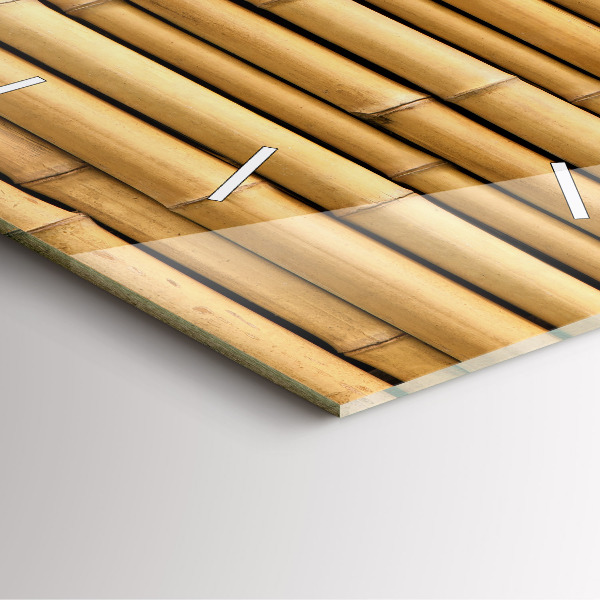 Kwadratowy zegar Bambusowe kije