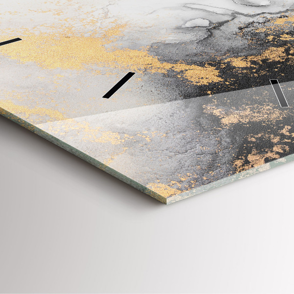 Zegar na ścianę kwadratowy Artystyczny marmur