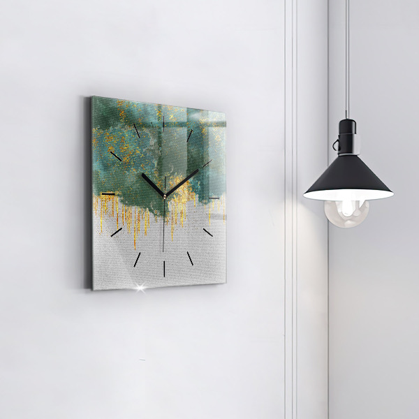 Zegar na ścianę kwadratowy Dekoracyjny wzór