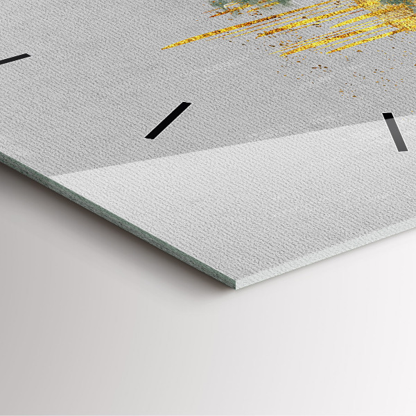 Zegar na ścianę kwadratowy Dekoracyjny wzór