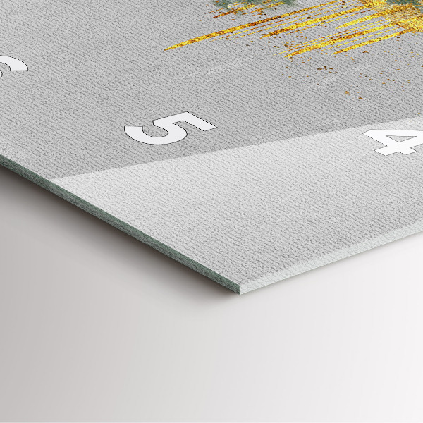 Zegar na ścianę kwadratowy Dekoracyjny wzór