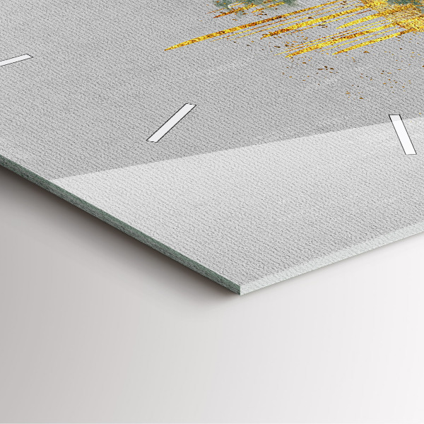 Zegar na ścianę kwadratowy Dekoracyjny wzór