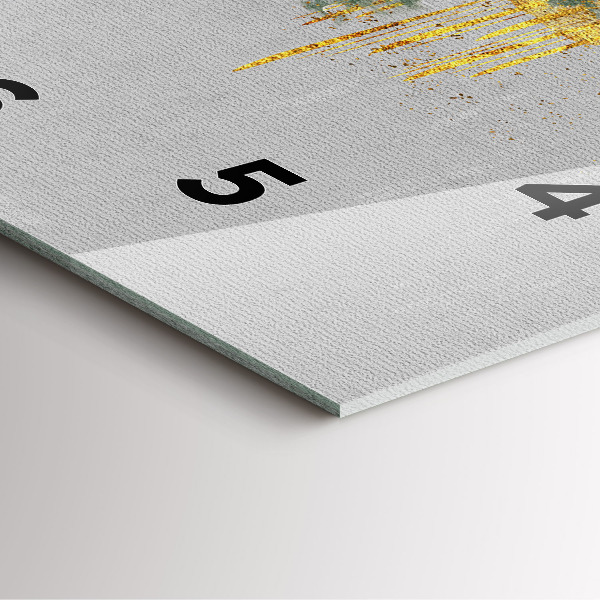 Zegar na ścianę kwadratowy Dekoracyjny wzór