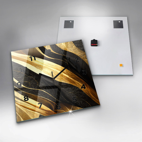 Zegar na ścianę kwadratowy Elegancka abstrakcja