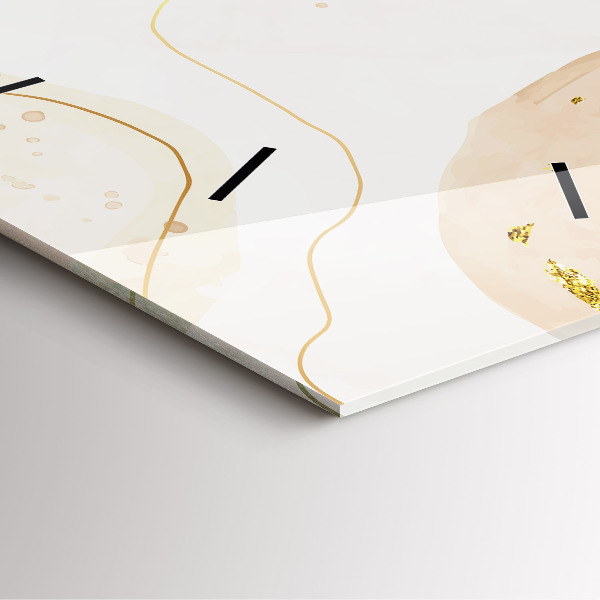 Zegar na ścianę kwadratowy Plamy akwareli