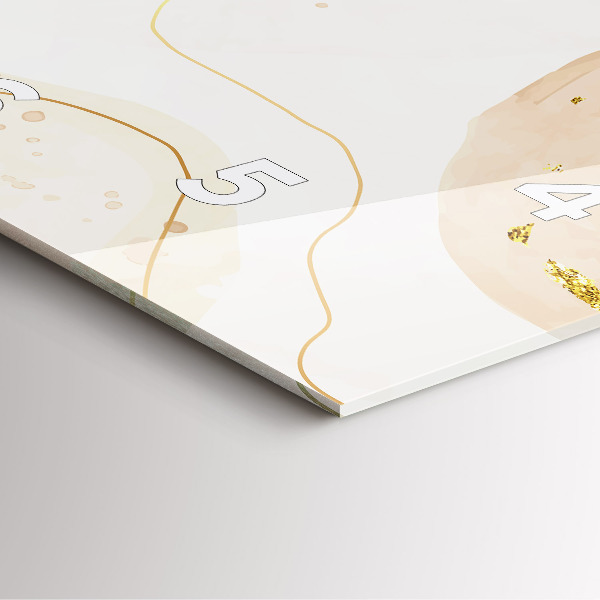 Zegar na ścianę kwadratowy Plamy akwareli