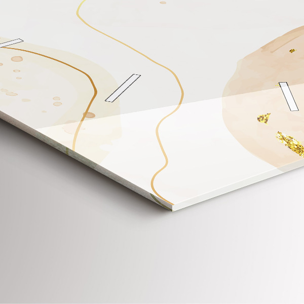 Zegar na ścianę kwadratowy Plamy akwareli