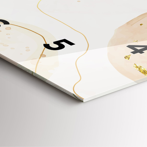 Zegar na ścianę kwadratowy Plamy akwareli