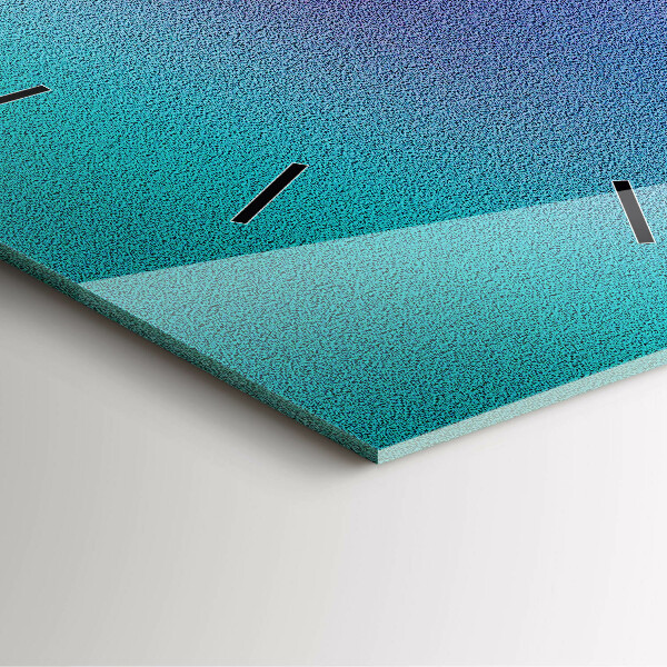 Zegar na ścianę kwadratowy Wzór gradient