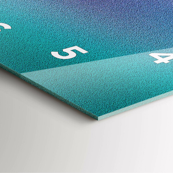 Zegar na ścianę kwadratowy Wzór gradient