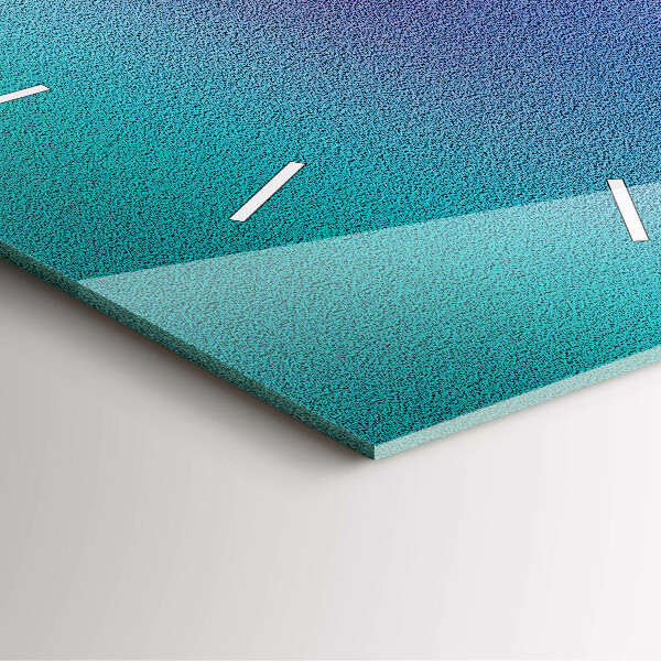 Zegar na ścianę kwadratowy Wzór gradient