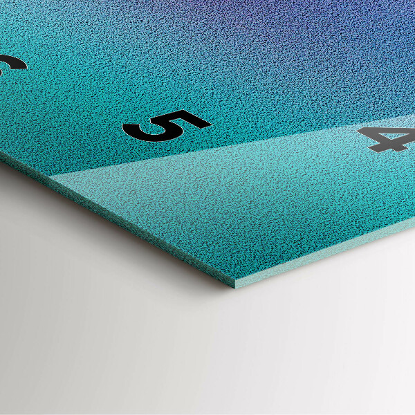 Zegar na ścianę kwadratowy Wzór gradient