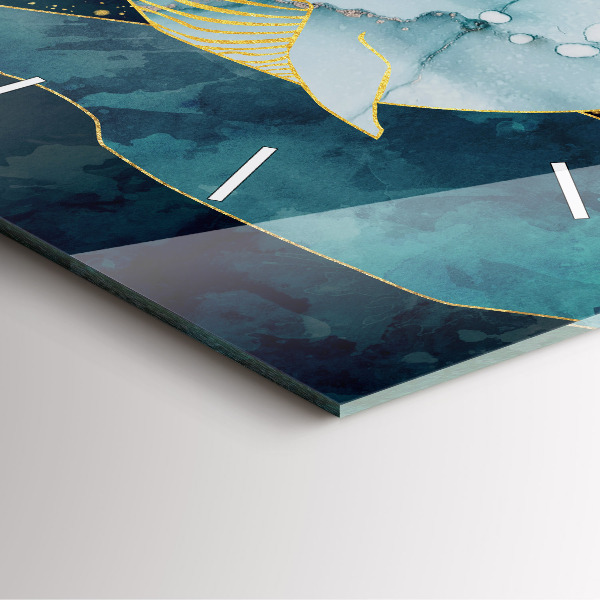 Zegar na ścianę kwadratowy Abstrakcyjny wieloryb