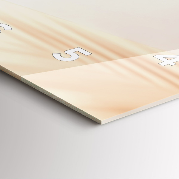 Zegar na ścianę kwadratowy Kremowa abstrakcja