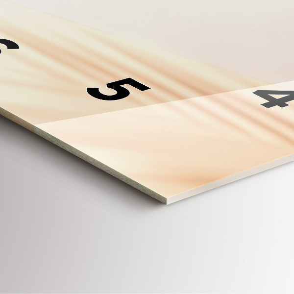 Zegar na ścianę kwadratowy Kremowa abstrakcja