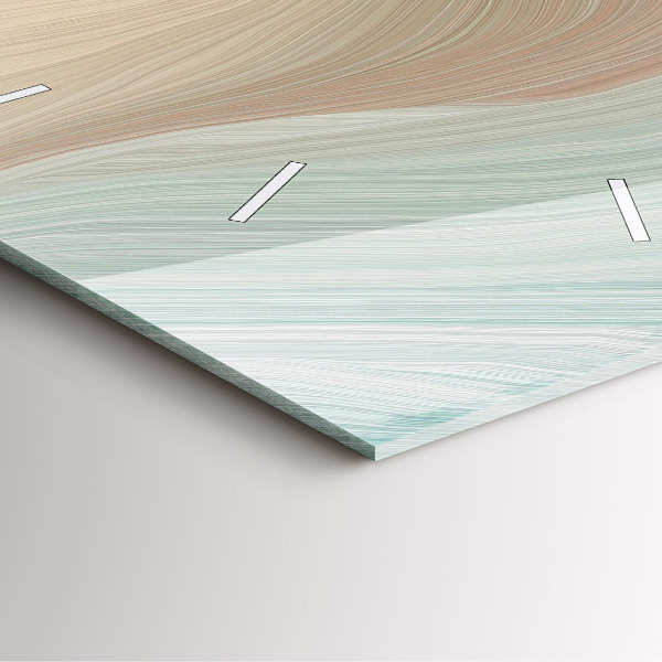 Zegar na ścianę kwadratowy Abstrakcja fal