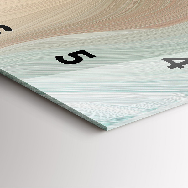 Zegar na ścianę kwadratowy Abstrakcja fal