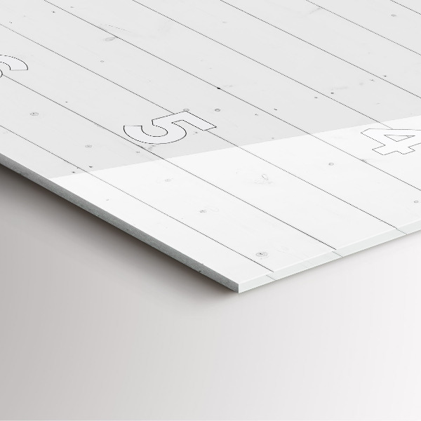 Zegar na ścianę kwadratowy Panele drewniane wzór