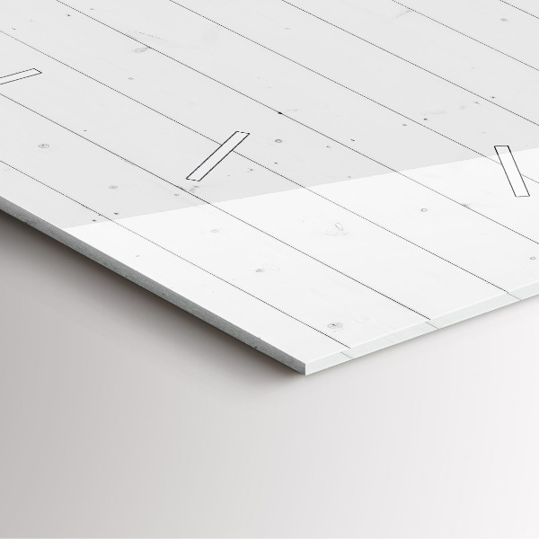 Zegar na ścianę kwadratowy Panele drewniane wzór