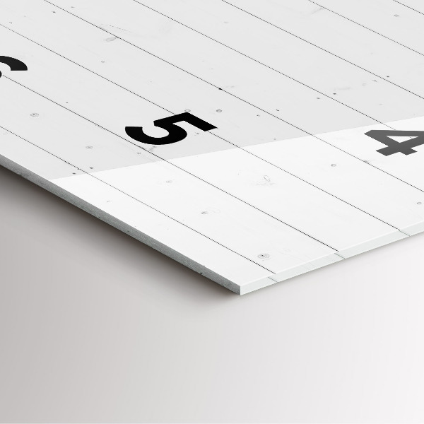 Zegar na ścianę kwadratowy Panele drewniane wzór