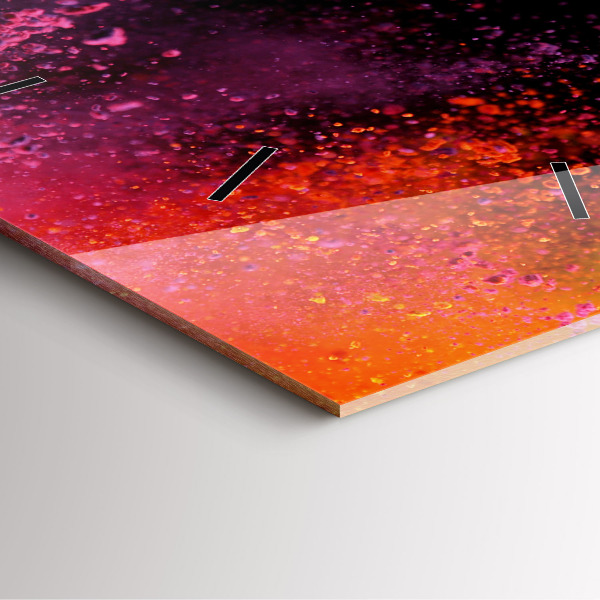 Zegar na ścianę kwadratowy Eksplozja kolorów