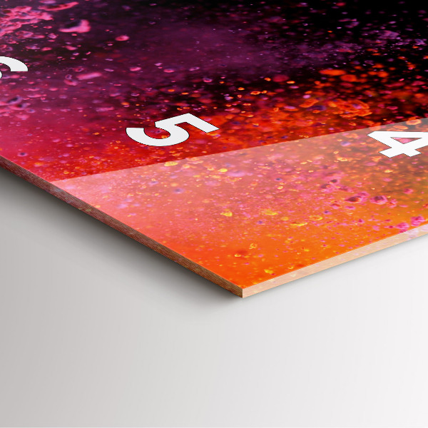 Zegar na ścianę kwadratowy Eksplozja kolorów