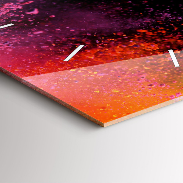 Zegar na ścianę kwadratowy Eksplozja kolorów