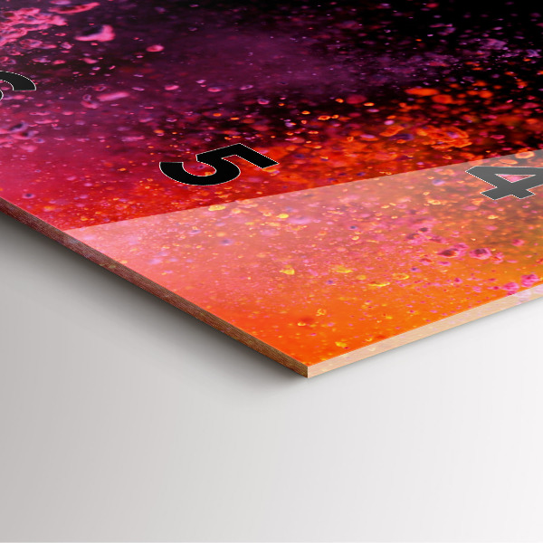 Zegar na ścianę kwadratowy Eksplozja kolorów