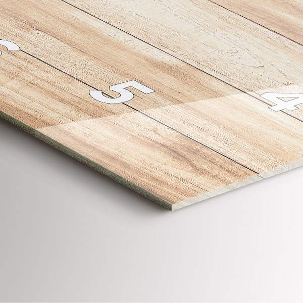 Zegar na ścianę kwadratowy Drewniana tekstura