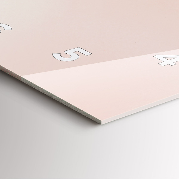 Zegar na ścianę kwadratowy Złote liście tropikalne