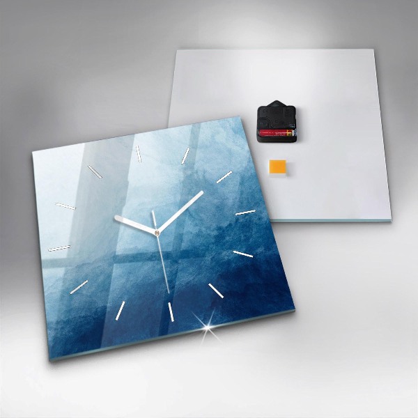 Zegar na ścianę kwadratowy Abstrakcja woda