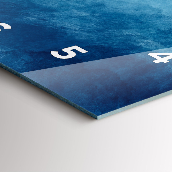 Zegar na ścianę kwadratowy Abstrakcja woda