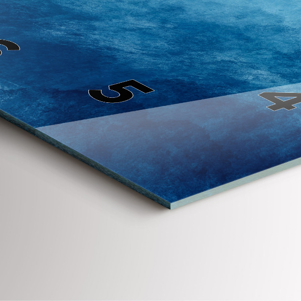 Zegar na ścianę kwadratowy Abstrakcja woda