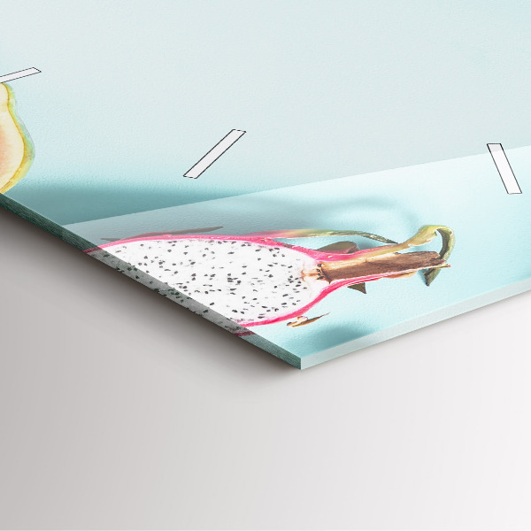 Kwadratowy zegar Letnia kompozycja