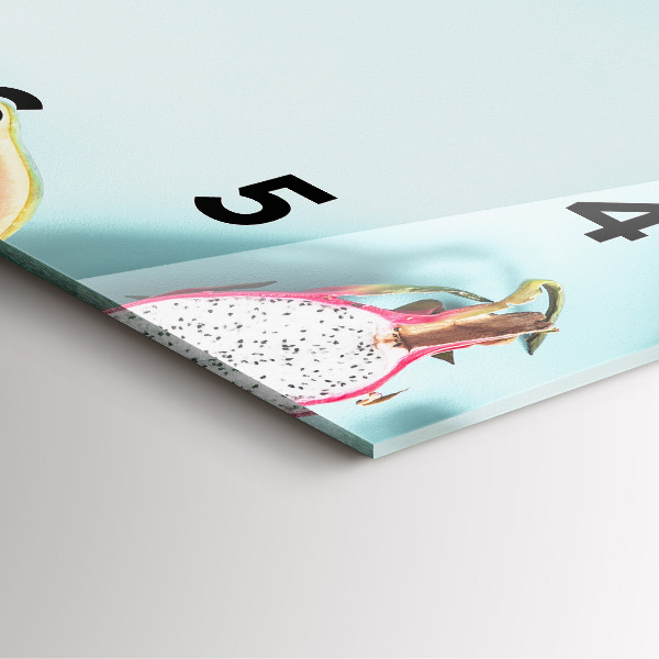 Kwadratowy zegar Letnia kompozycja