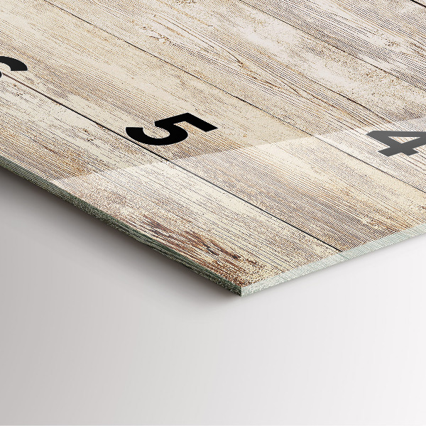 Kwadratowy zegar Drewniane panele