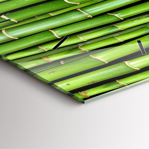 Kwadratowy zegar Bambus Azjatycki