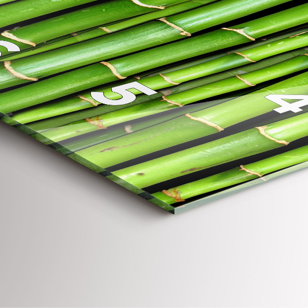 Kwadratowy zegar Bambus Azjatycki