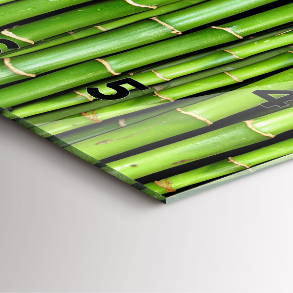 Kwadratowy zegar Bambus Azjatycki