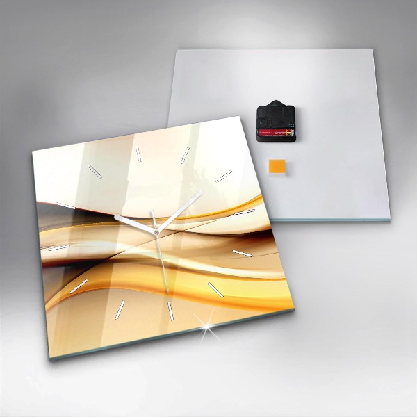 Kwadratowy zegar Abstrakcja fala