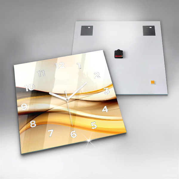 Kwadratowy zegar Abstrakcja fala