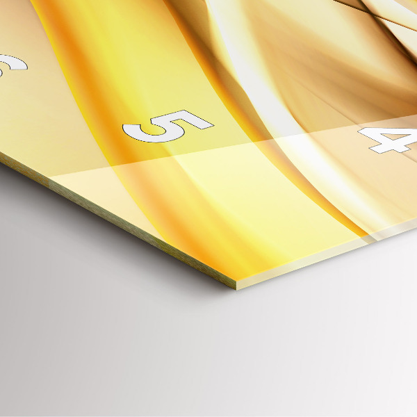 Kwadratowy zegar Abstrakcja fala